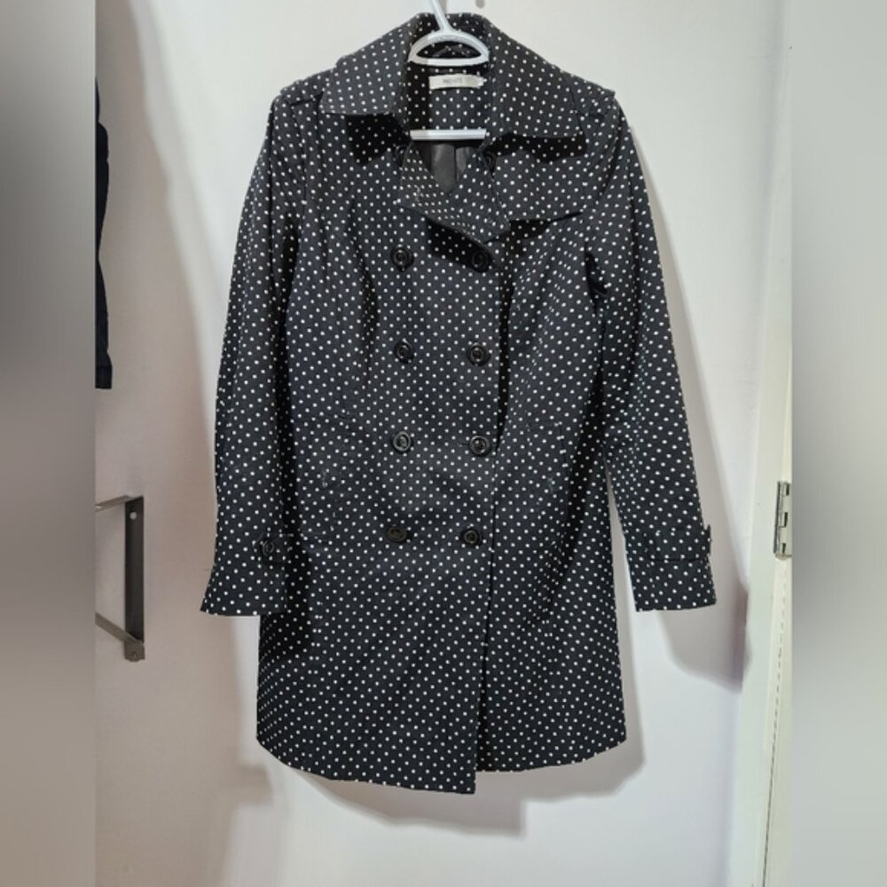 Rickis mid length polka dot coat